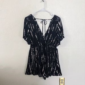 Black & Tan Romper